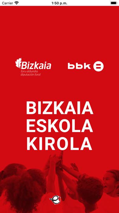 Bizkaia Eskola Kirola captura de pantalla