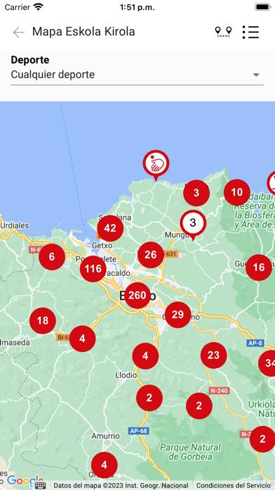 Bizkaia Eskola Kirola Captura de pantalla de la aplicación