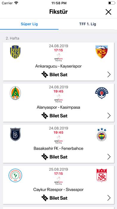 Maç Bileti App screenshot #4