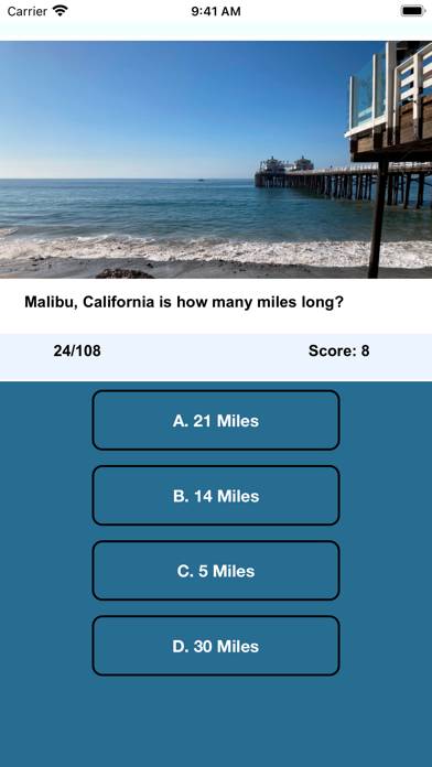 Scenic Runway Travel Trivia game screenshot