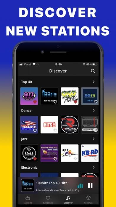 FM Radio Tuner live Player app App skärmdump #5