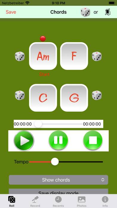 Chord dice App screenshot #1