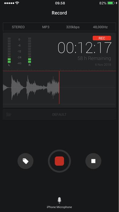 Awesome Voice Recorder X PRO captura de pantalla