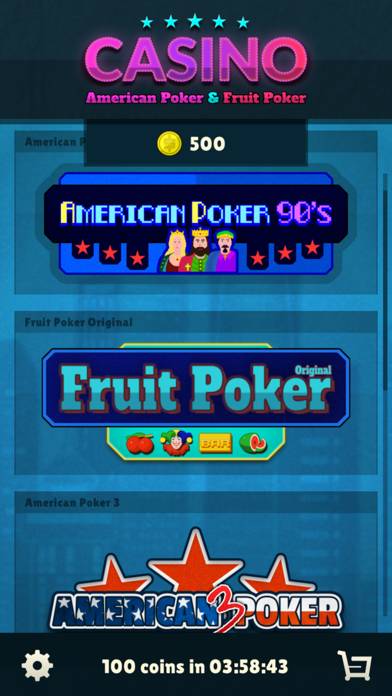 American Poker 90's Casino App screenshot #1