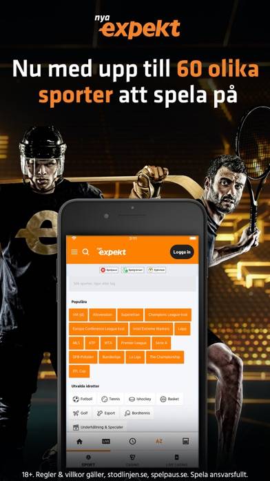 Expekt: Sport Betting & Casino App skärmdump #2