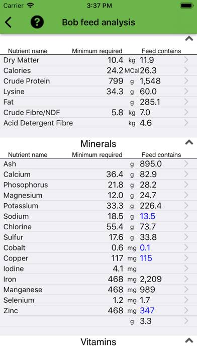 Equine Nutrition Calculator App screenshot #3