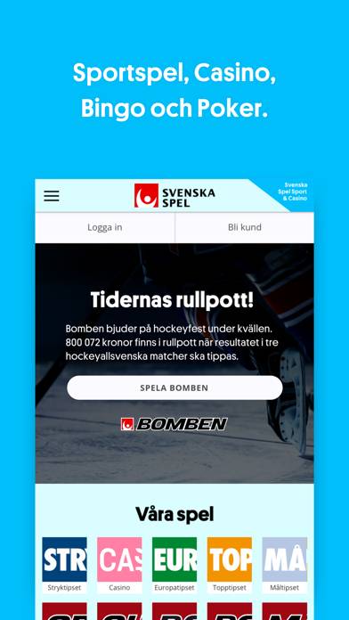 Svenska Spel Sport & Casino App skärmdump #1