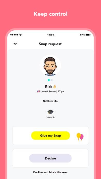 Hoop – находи новых друзей Captura de pantalla de la aplicación #2