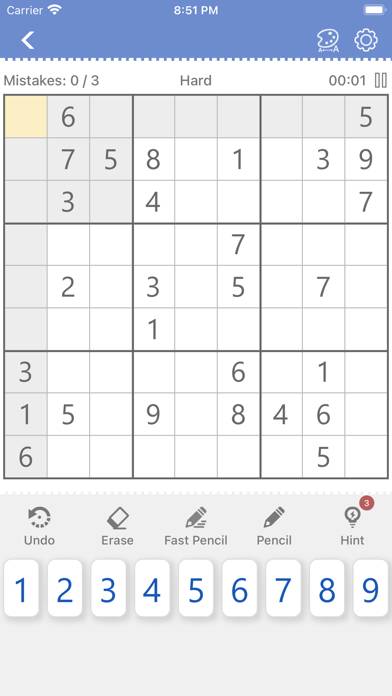 Sudoku Capture d'écran de l'application #3
