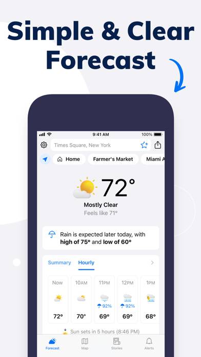 Tomorrow.io: Weather Forecast Скриншот приложения #1