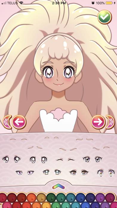 Glitter Cure Anime Dress Up App screenshot #2