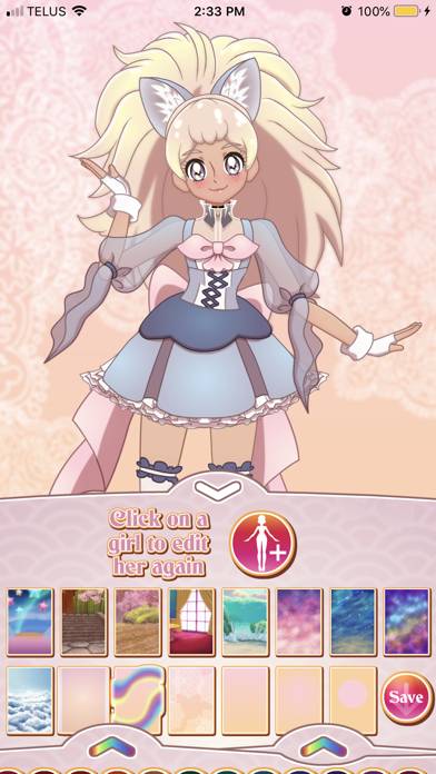 Glitter Cure Anime Dress Up App screenshot #5