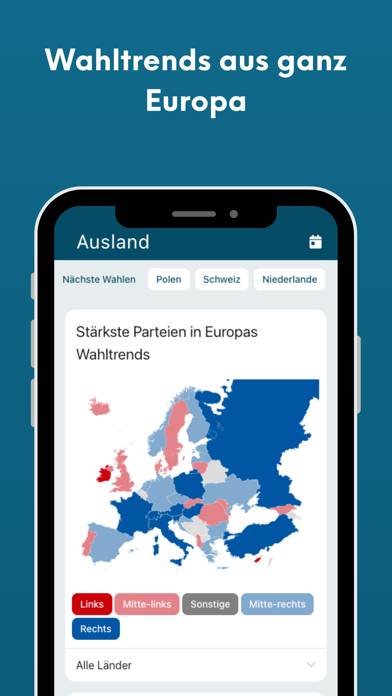 PolitPro Politik & Wahltrends App-Screenshot