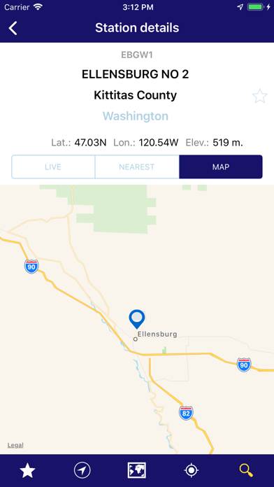 NOAA Snow Live Weather PRO App screenshot