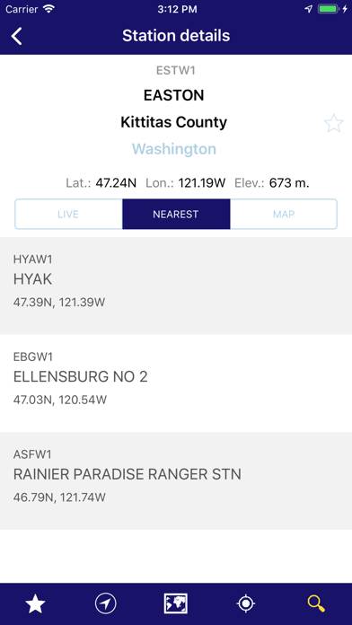 NOAA Snow Live Weather PRO App screenshot