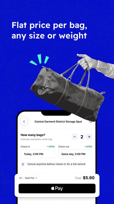 Bounce: Luggage Storage Nearby Schermata dell'app #3