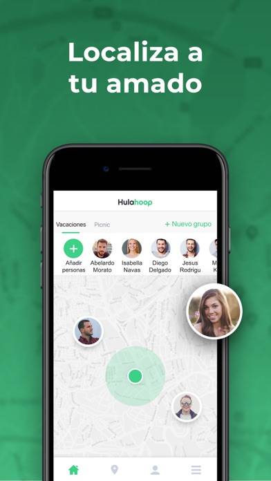Hulahoop: Location Sharing Schermata dell'app #1