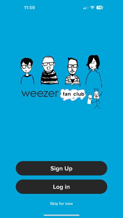 Weezer Fan Club App screenshot #1