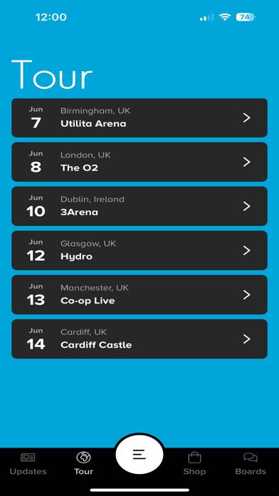 Weezer Fan Club App screenshot