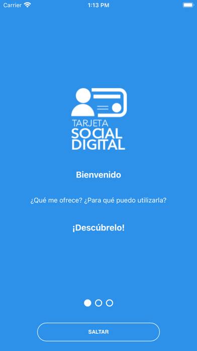 Tarjeta Social Digital captura de pantalla