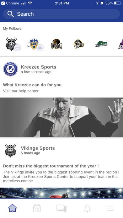 Kreezee Sports App App skärmdump #2