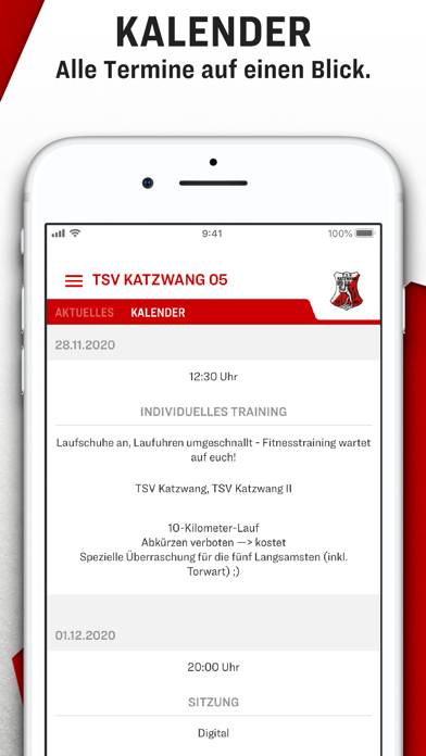 Kicker Vereinsheim App-Screenshot