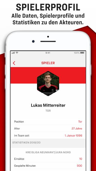 Kicker Vereinsheim App-Screenshot