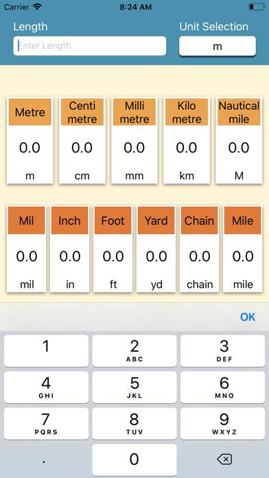 Length-Units Converter Capture d'écran de l'application