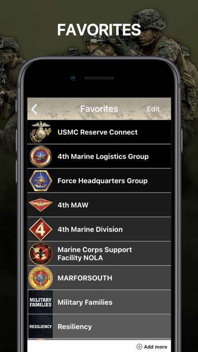 USMC Reserve Connect App screenshot