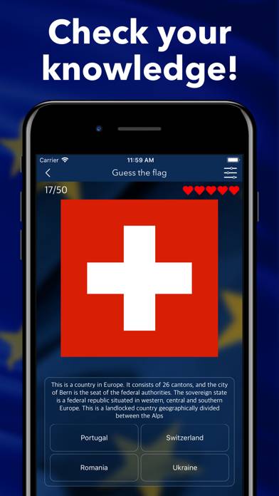 Countries of Europe Flags Quiz App screenshot #3