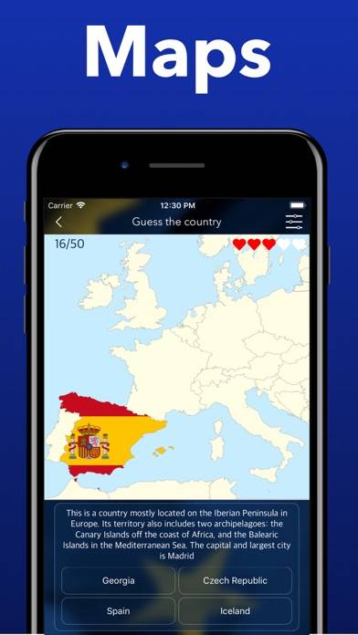 Countries of Europe Flags Quiz Schermata dell'app #5