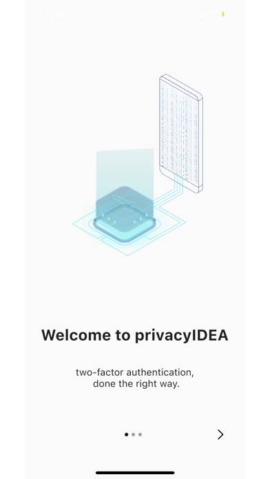 privacyIDEA Authenticator Bildschirmfoto