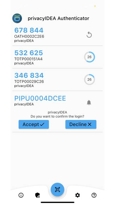 PrivacyIDEA Authenticator App-Screenshot #3
