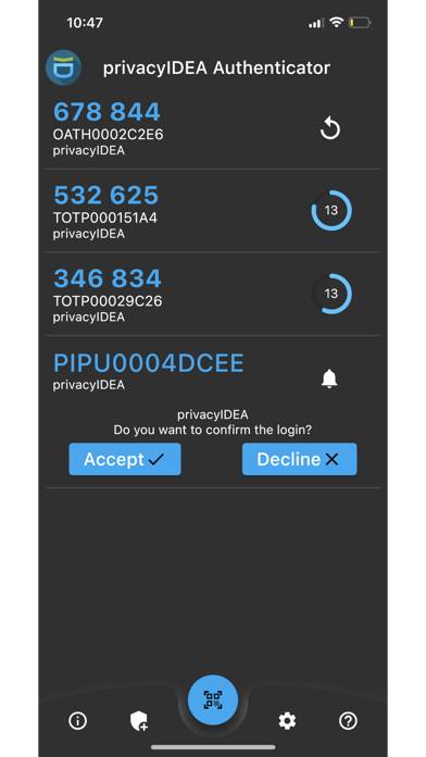 PrivacyIDEA Authenticator App-Screenshot #5