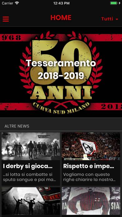 Curva Sud Milano App screenshot #1