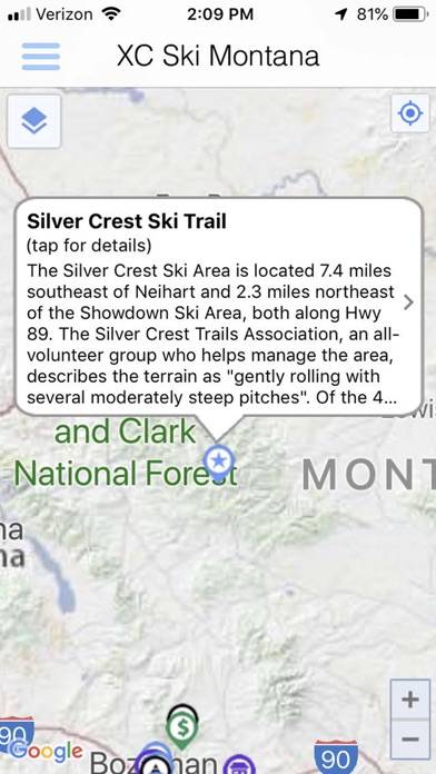 Cross Country Ski Montana App screenshot #3