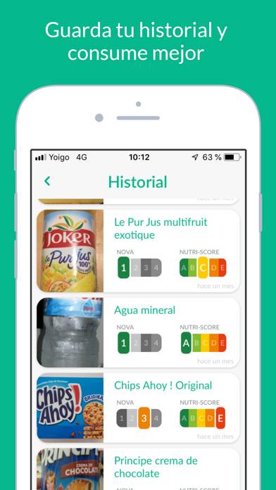 Healthy Food Scanner Captura de pantalla de la aplicación #3