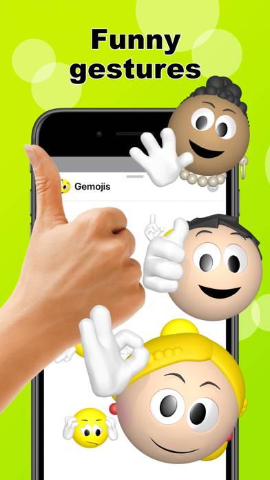 Emoji plus gestures > Gemojis Скриншот приложения #1