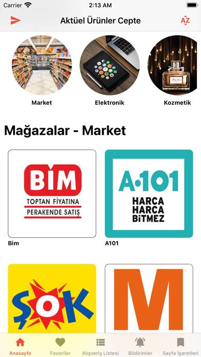 Aktüel Ürünler Cepte App screenshot