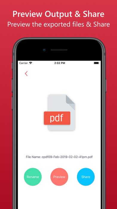 Contacts To PDF File Converter Capture d'écran de l'application