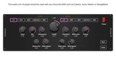 FilterMorph AUv3 Audio Plugin Captura de pantalla de la aplicación #1
