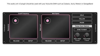 FilterMorph AUv3 Audio Plugin Captura de pantalla de la aplicación #2