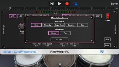 FilterMorph AUv3 Audio Plugin Capture d'écran de l'application #5