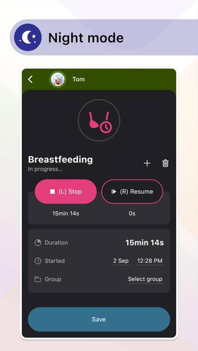 Baby Daybook－Tracker, Schedule Capture d'écran de l'application #4