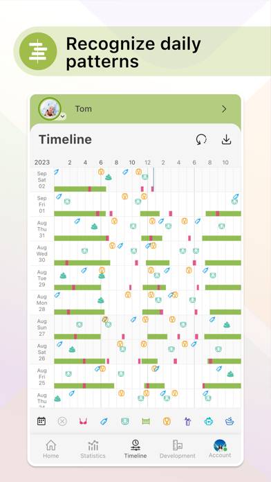 Baby Daybook－Tracker, Schedule Capture d'écran de l'application #6