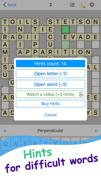 English Crosswords Puzzle Game Captura de pantalla de la aplicación #3