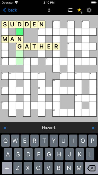 English Crosswords Puzzle Game Captura de pantalla de la aplicación #4
