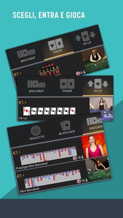 SNAI Live Casino Schermata dell'app #3