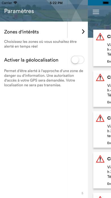 Inforoutes22 Capture d'écran de l'application