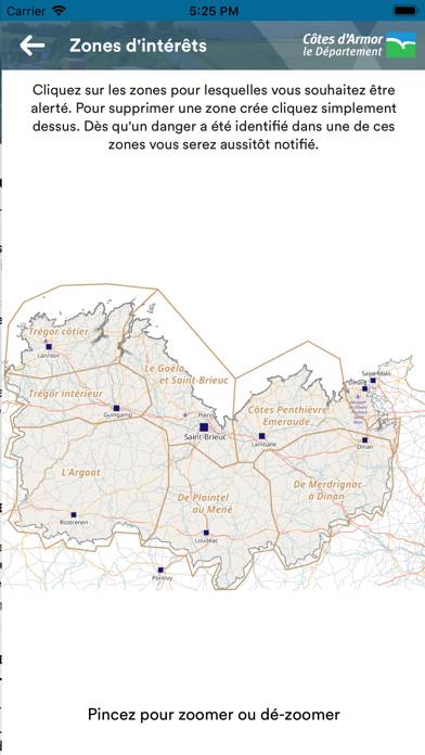 Inforoutes22 Capture d'écran de l'application